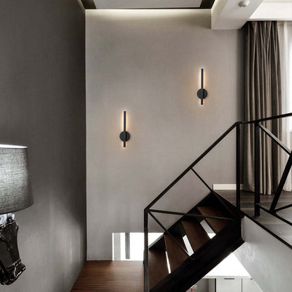 Applique murale moderne et minimaliste de style industriel, en métal avec bande LED intégrée