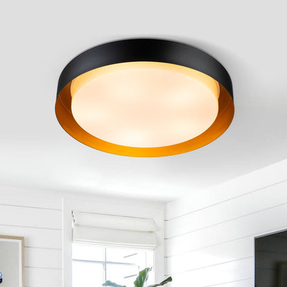 Plafonnier encastré moderne et minimaliste à 2/3/5 lumières avec abat-jour en métal et diffuseur cylindrique