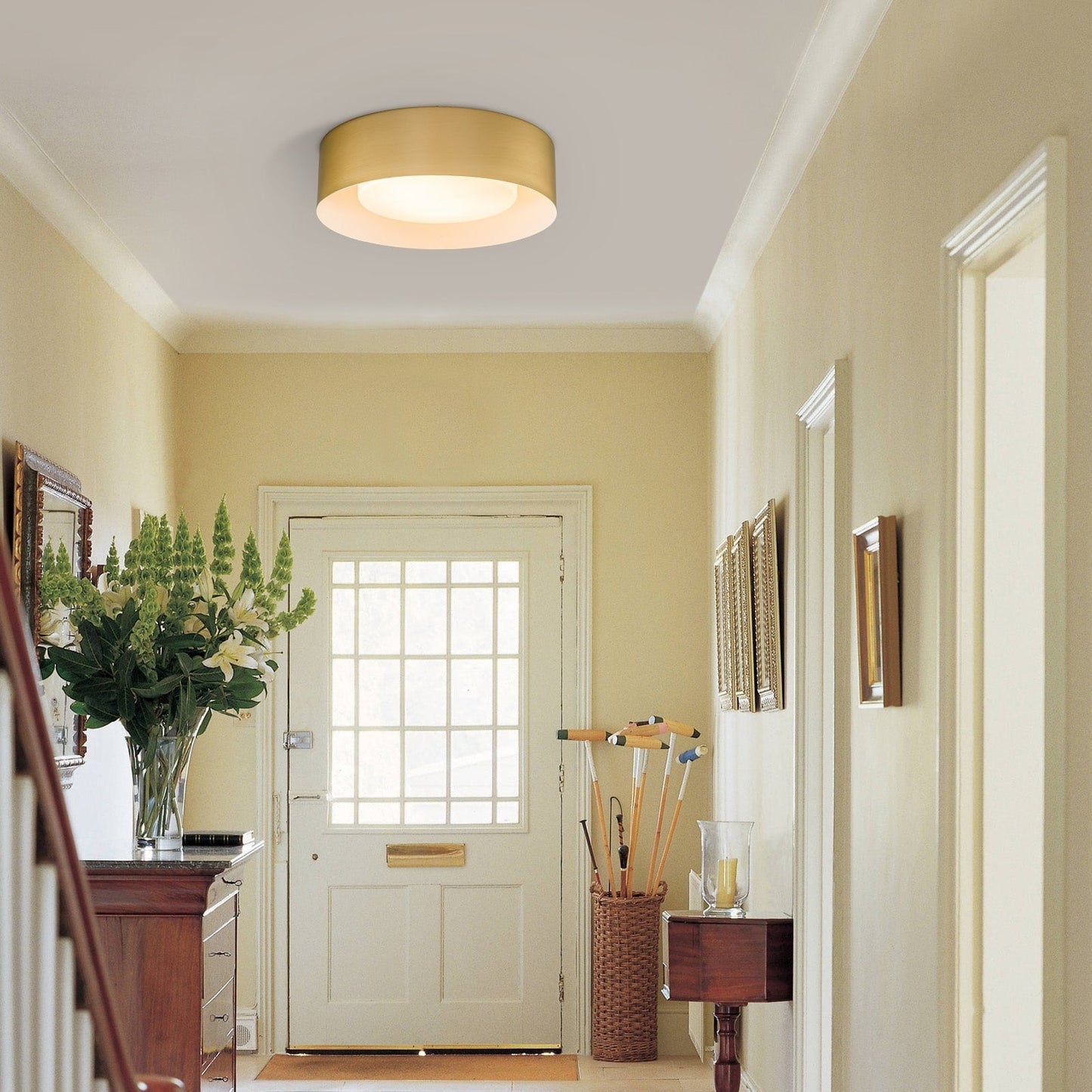 Plafonnier encastré moderne et minimaliste à 2/3/5 lumières avec abat-jour en métal et diffuseur cylindrique