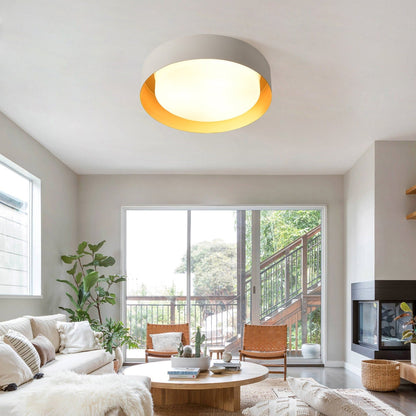 Plafonnier encastré moderne et minimaliste à 2/3/5 lumières avec abat-jour en métal et diffuseur cylindrique