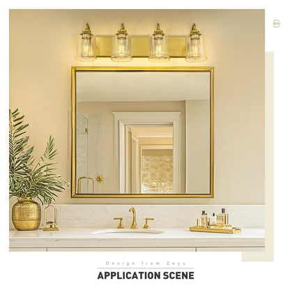 Appliques murales modernes à 3/4/5/6 lumières au-dessus du miroir pour salle de bain