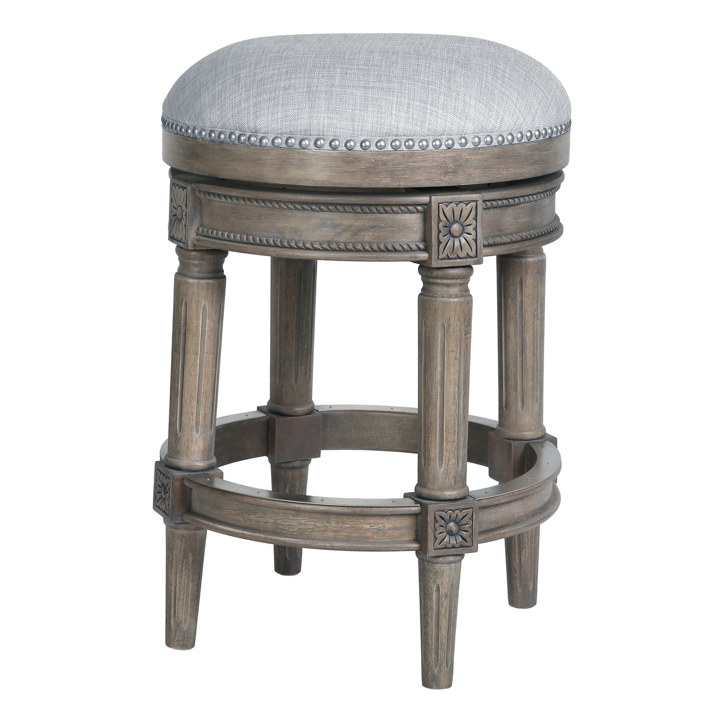 Tabouret de bar pivotant sans dossier Chapman 26 pouces de New Ridge Home Goods - Hauteur comptoir