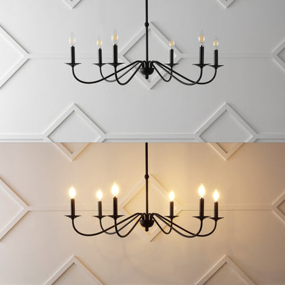 Lustre LED en fer à 6 lumières, 34,75 $, par JONATHAN Y