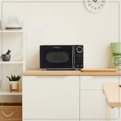 Four à micro-ondes de comptoir rétro nostalgique de 0,9 pied cube