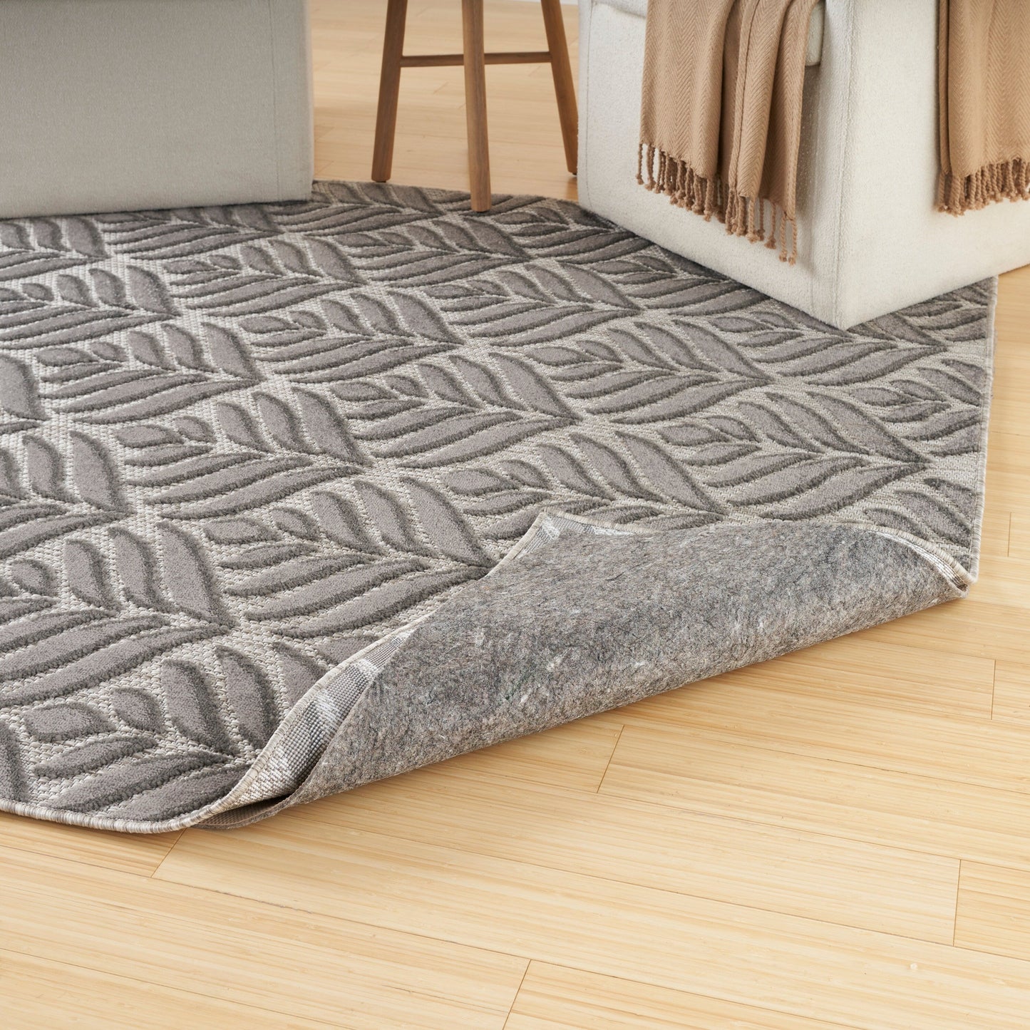 Sous-tapis Nourison Anchor intérieur/extérieur - Beige