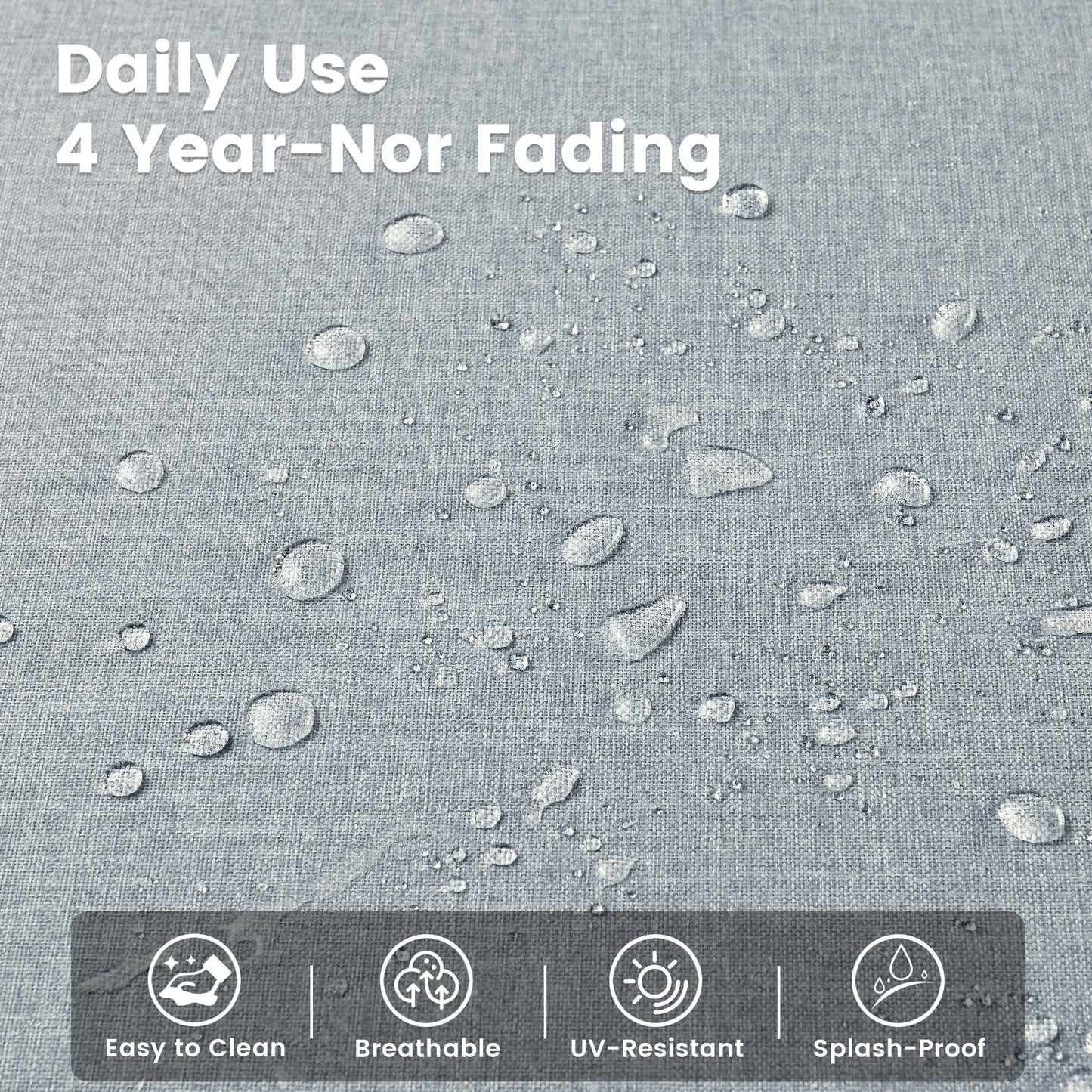 Ensemble de 9 chaises pivotantes d'extérieur en osier OVIOS avec table à feu