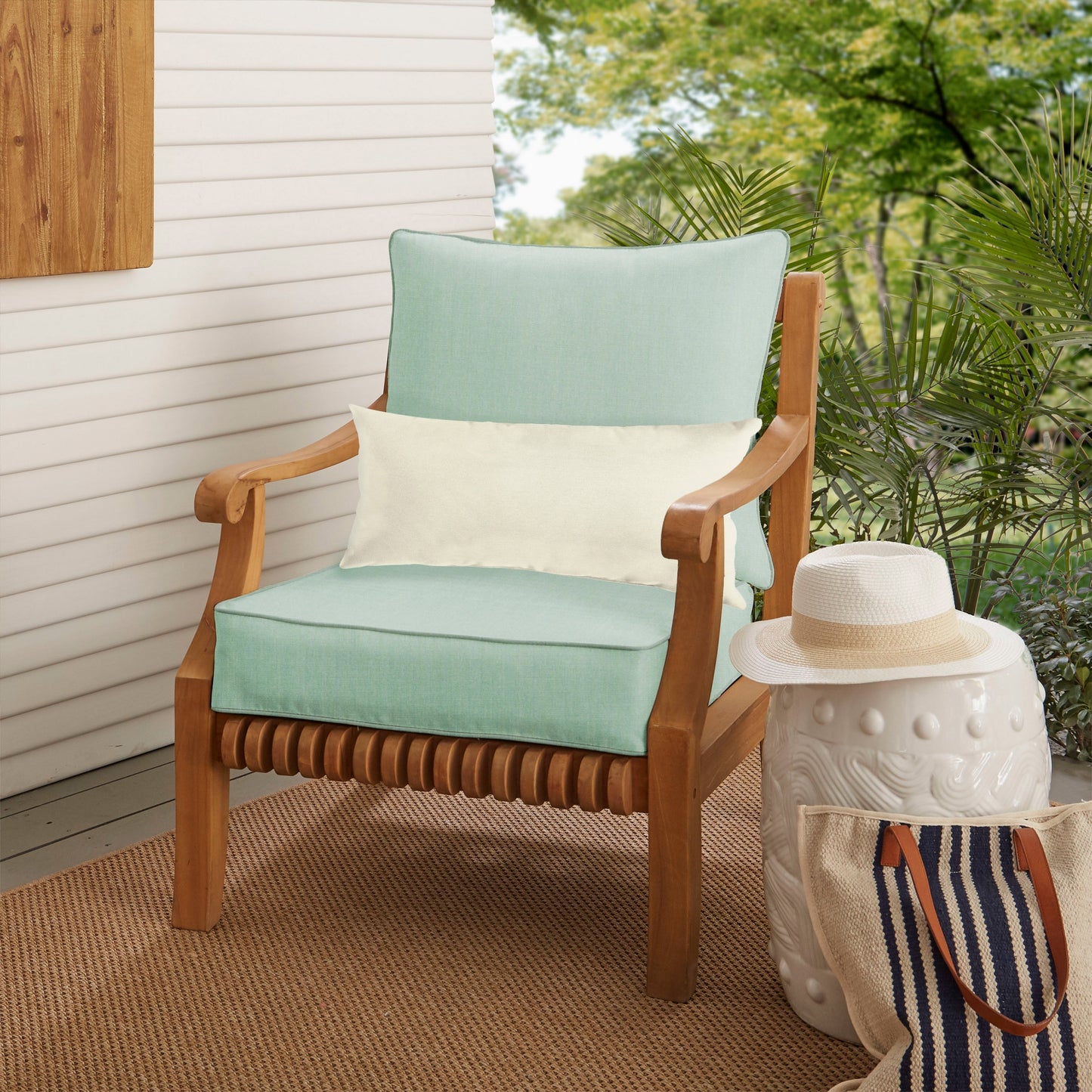 Ensemble de coussins et oreillers de chaise Oakley Sunbrella Solid pour intérieur/extérieur