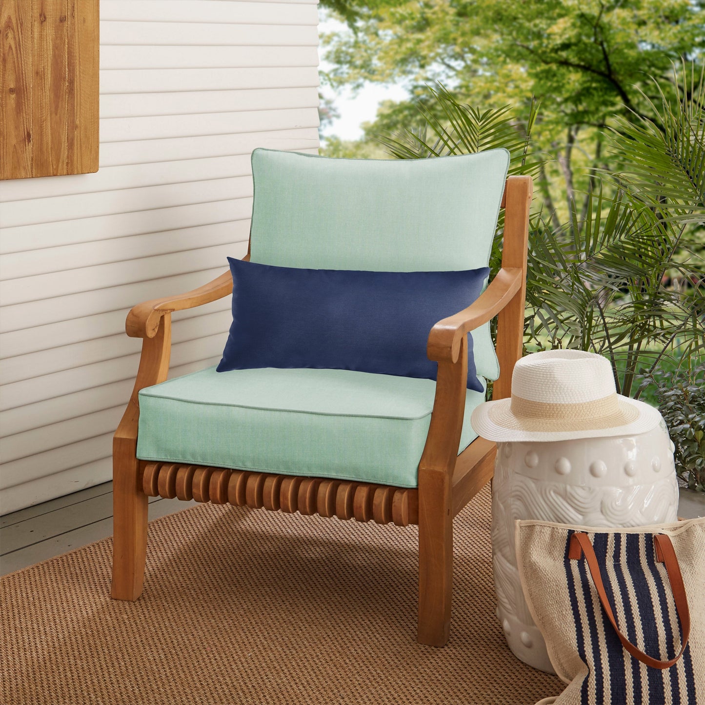 Ensemble de coussins et oreillers de chaise Oakley Sunbrella Solid pour intérieur/extérieur