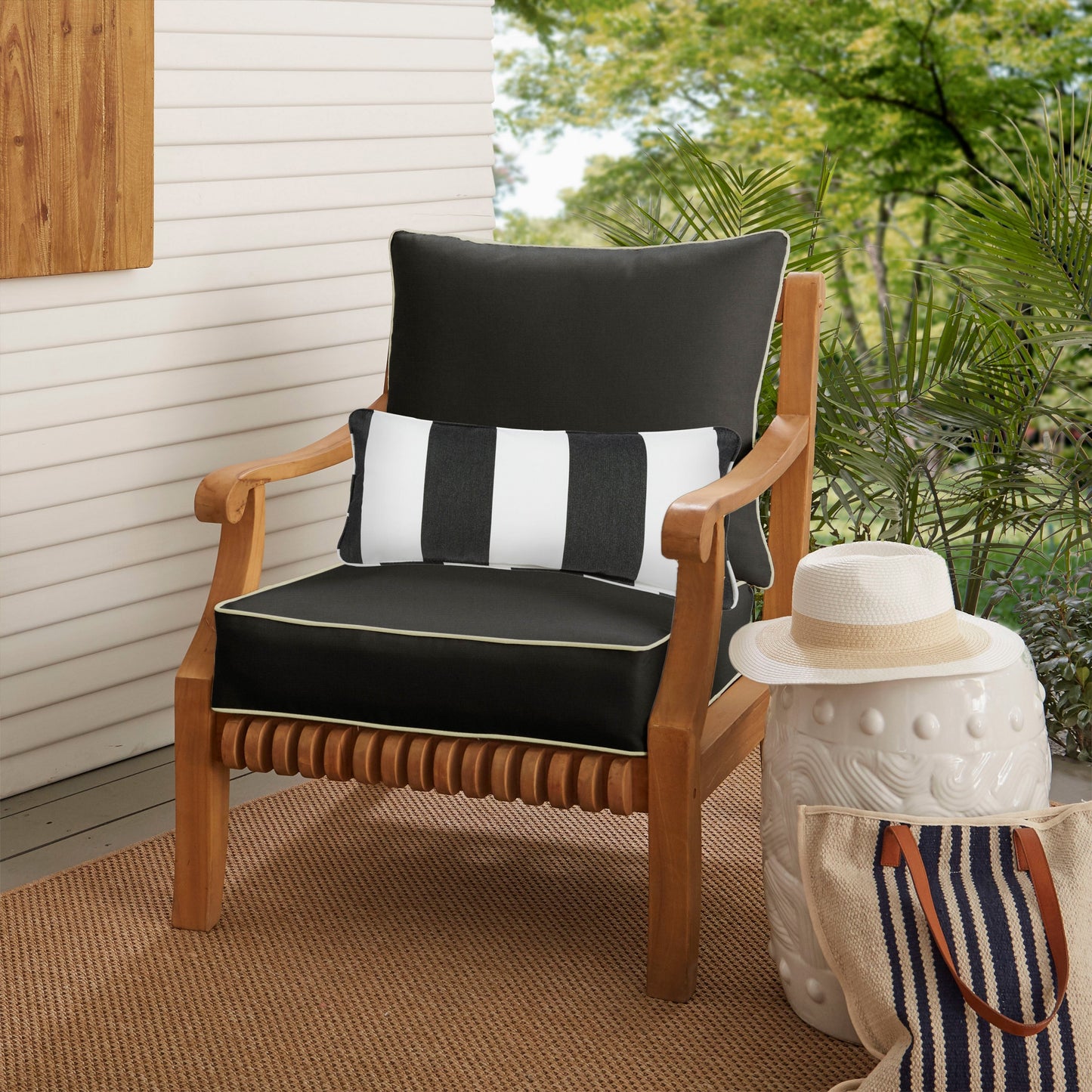 Ensemble de coussins et oreillers de chaise Oakley Sunbrella Solid pour intérieur/extérieur