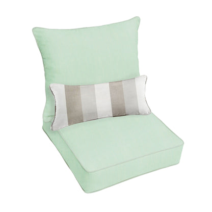 Ensemble de coussins et oreillers de chaise Oakley Sunbrella Solid pour intérieur/extérieur