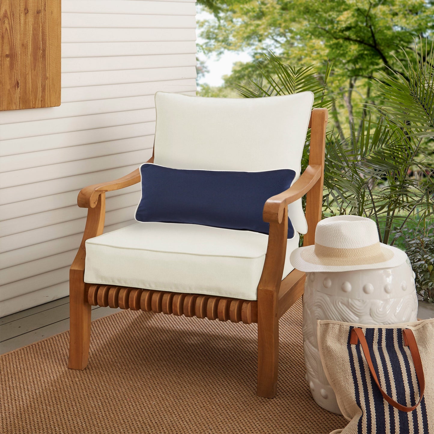 Ensemble de coussins et oreillers de chaise Oakley Sunbrella Solid pour intérieur/extérieur