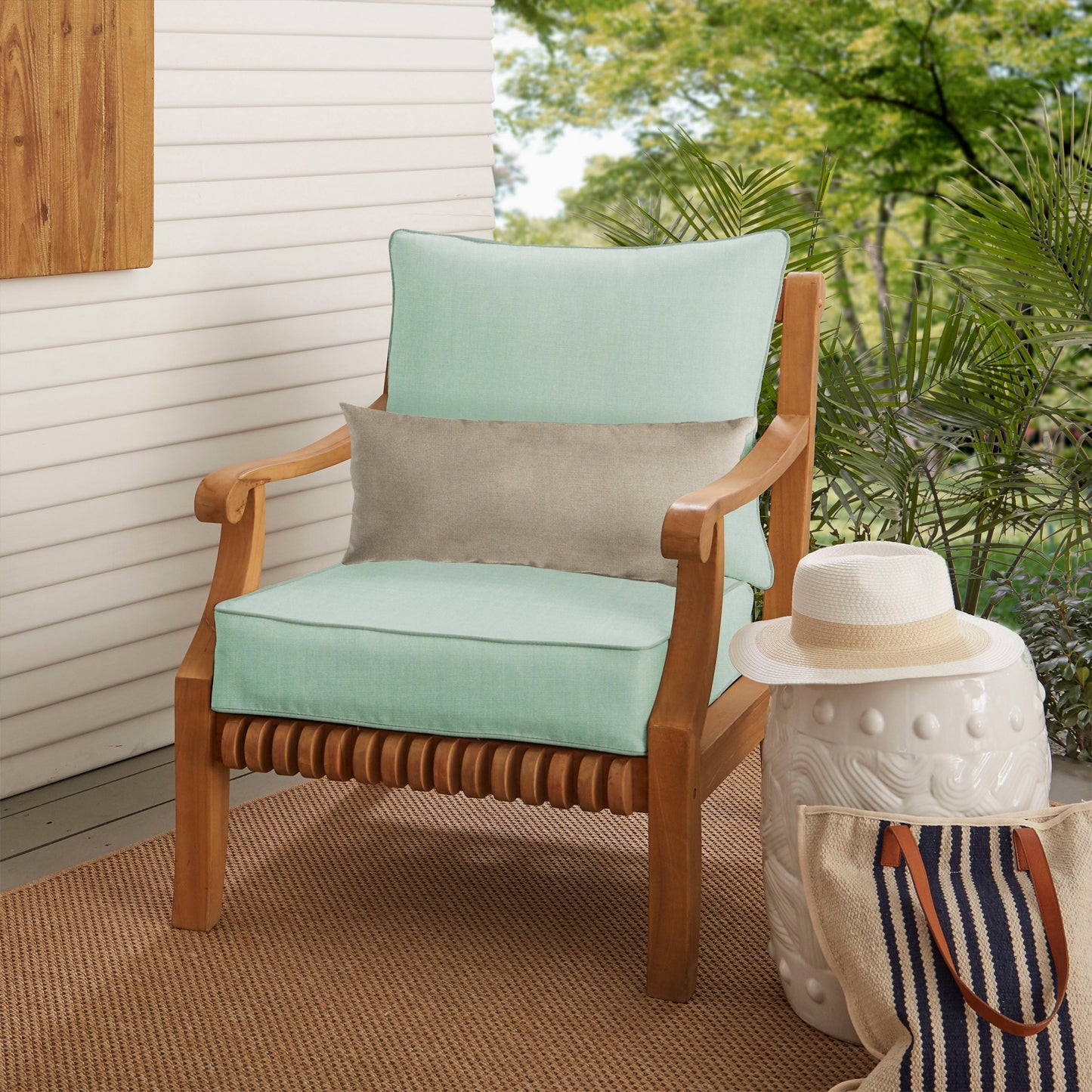 Ensemble de coussins et oreillers de chaise Oakley Sunbrella Solid pour intérieur/extérieur