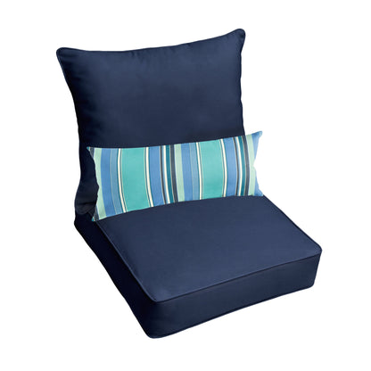 Ensemble de coussins et oreillers de chaise Oakley Sunbrella Solid pour intérieur/extérieur