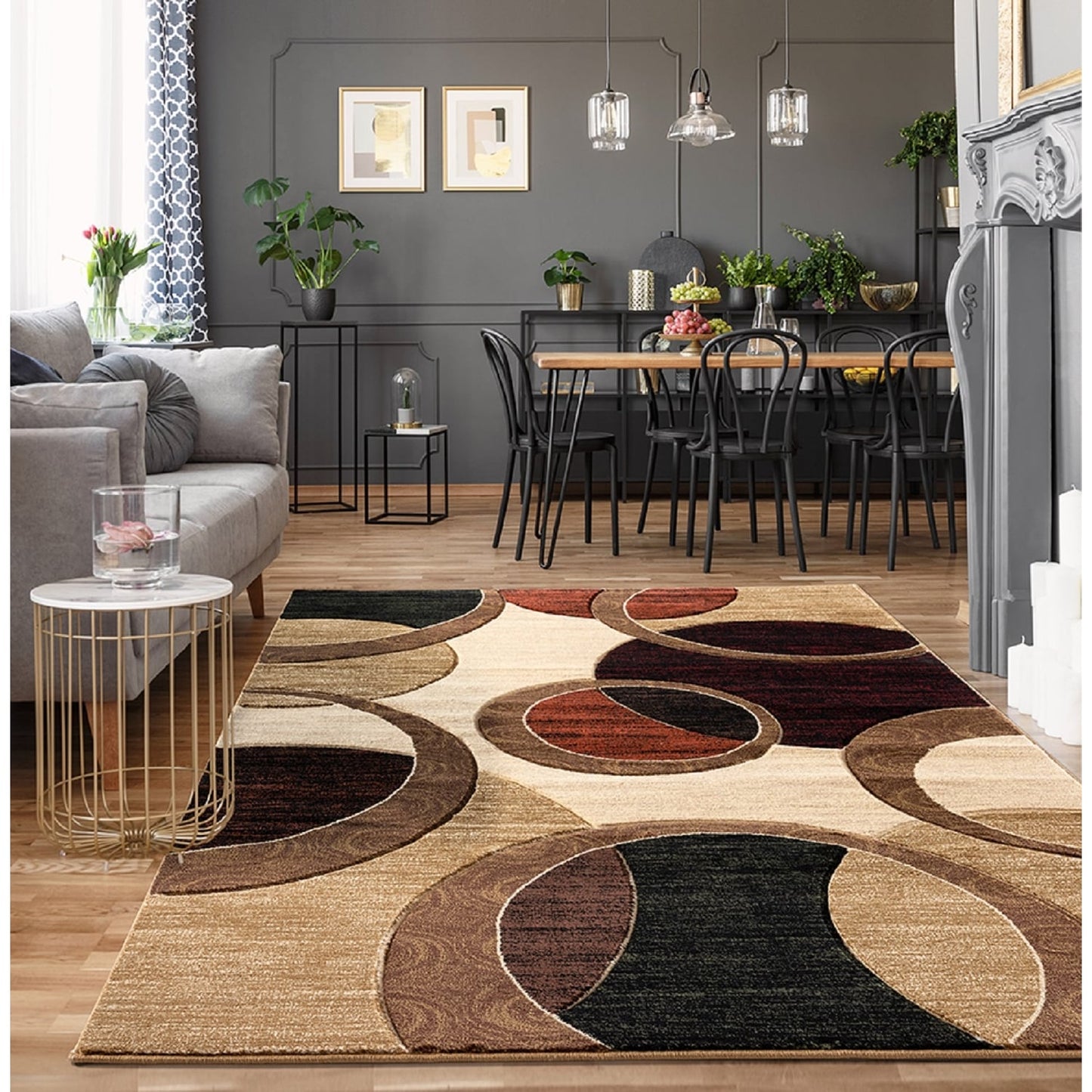 Tapis Orelsi Collection Cercles Géométriques Abstraits