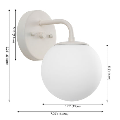 Meuble-lavabo moderne Globe en métal et verre dépoli avec éclairage LED, par JONATHAN Y