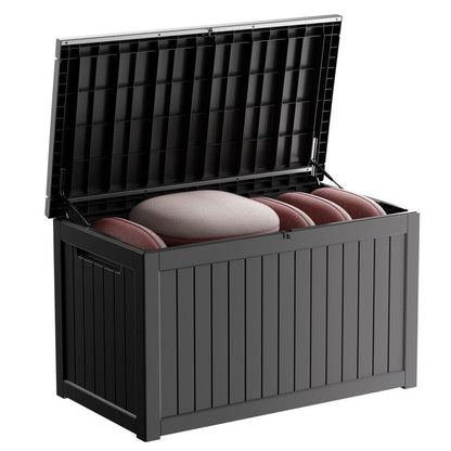 Coffre de rangement extérieur en résine avec serrure