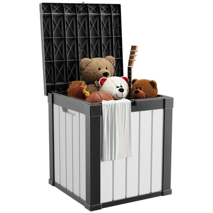 Coffre de rangement extérieur en résine avec serrure