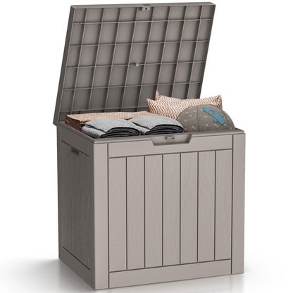 Coffre de rangement extérieur en résine avec serrure