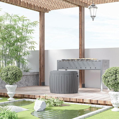 Coffre de rangement extérieur en résine avec serrure