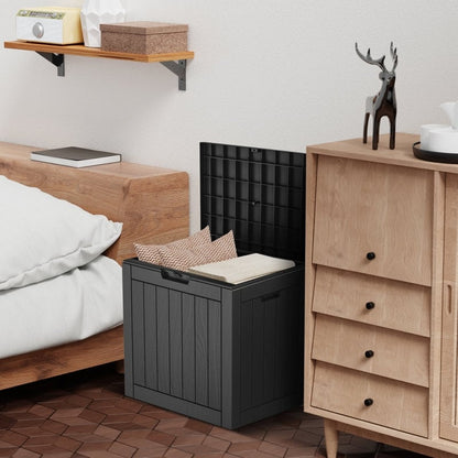 Coffre de rangement extérieur en résine avec serrure