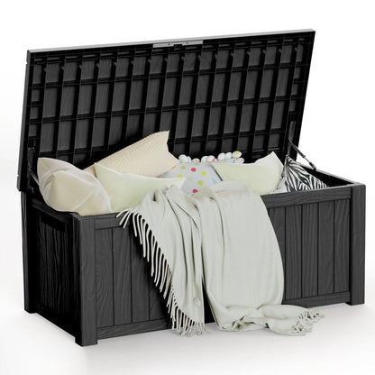 Coffre de rangement extérieur en résine avec serrure