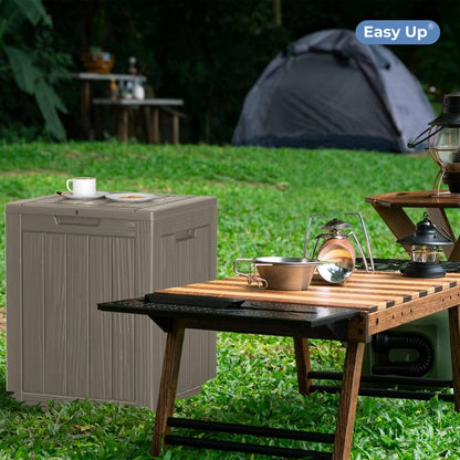 Coffre de rangement extérieur en résine avec serrure