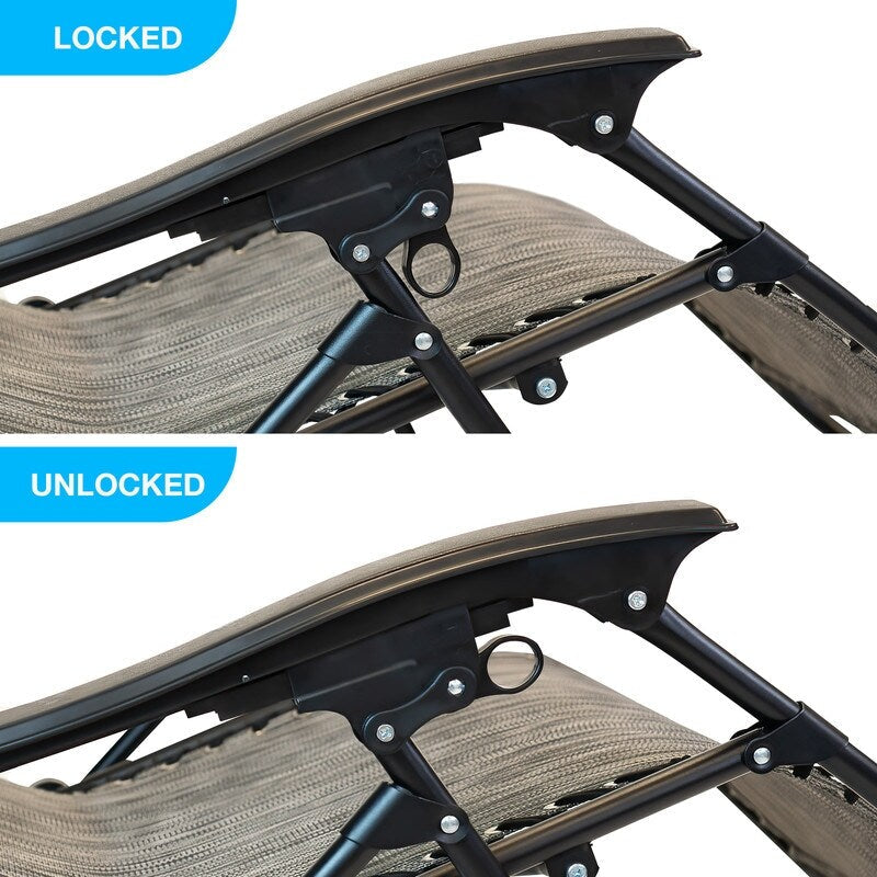 Chaise zéro gravité surdimensionnée Sun-Ray 1 pièce