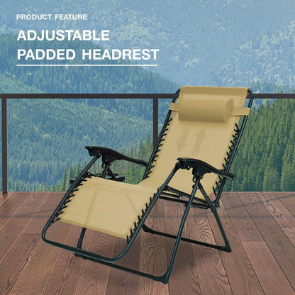 Chaise zéro gravité surdimensionnée Sun-Ray 1 pièce