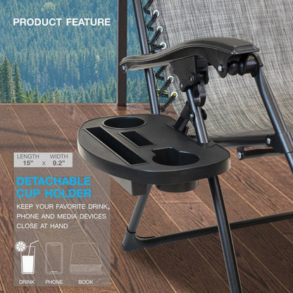 Chaise zéro gravité surdimensionnée Sun-Ray 1 pièce