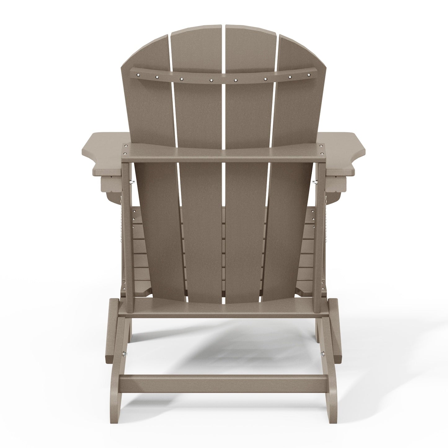 Chaise pliante Adirondack Polytrends Laguna résistante à la décoloration et aux intempéries pour patio extérieur