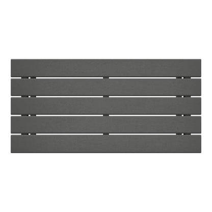 Table basse rectangulaire d'extérieur Polytrends Laguna en PEHD, résistante aux intempéries