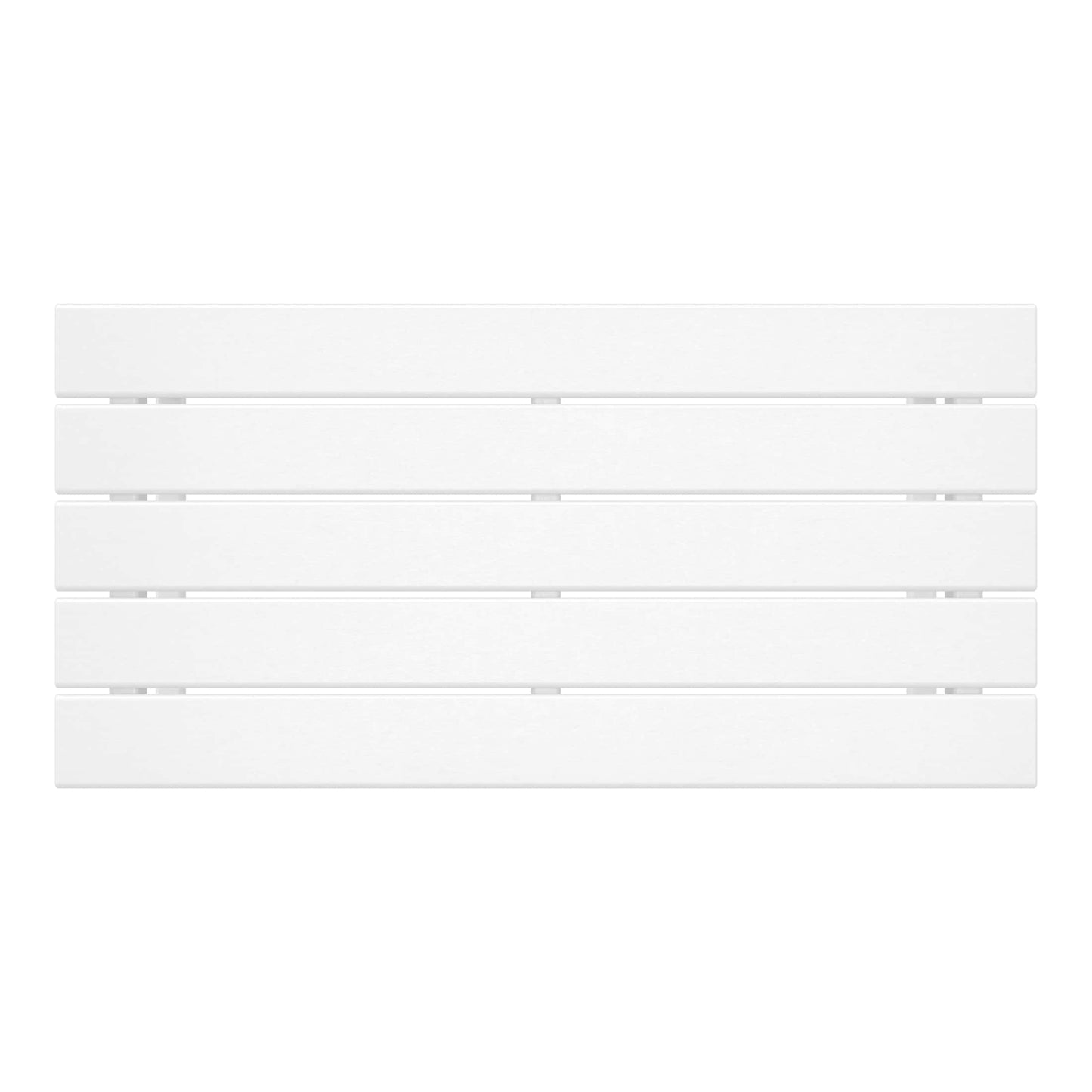 Table basse rectangulaire d'extérieur Polytrends Laguna en PEHD, résistante aux intempéries