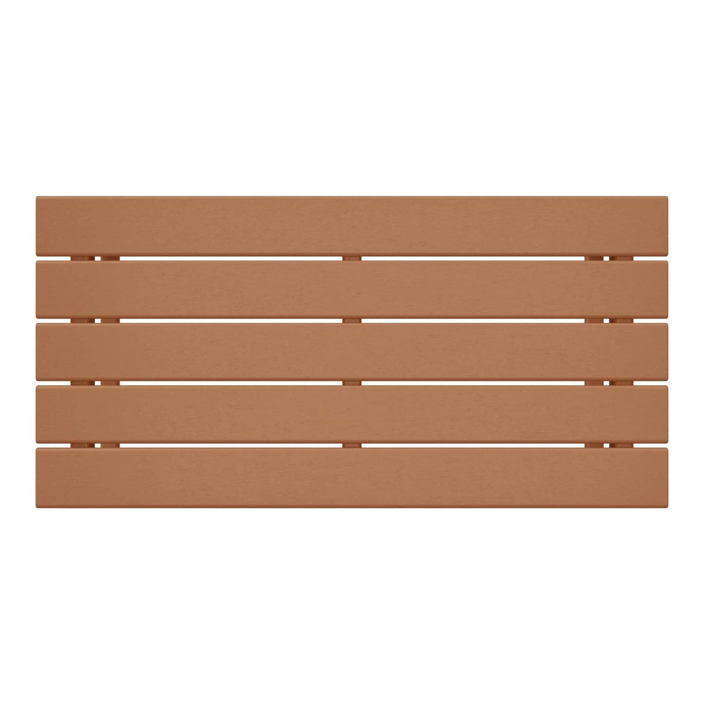 Table basse rectangulaire d'extérieur Polytrends Laguna en PEHD, résistante aux intempéries