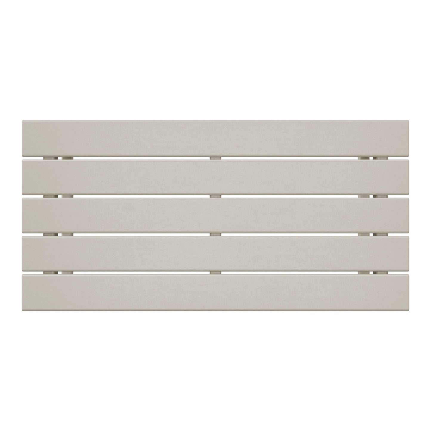 Table basse rectangulaire d'extérieur Polytrends Laguna en PEHD, résistante aux intempéries