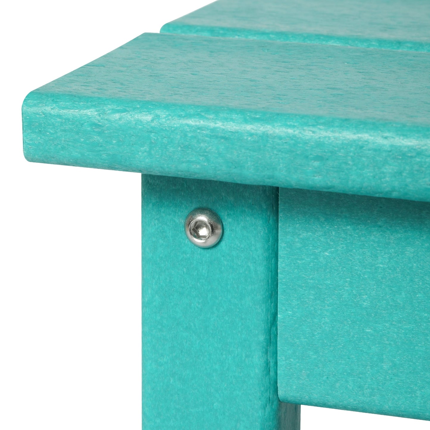 Table basse rectangulaire d'extérieur Polytrends Laguna en PEHD, résistante aux intempéries