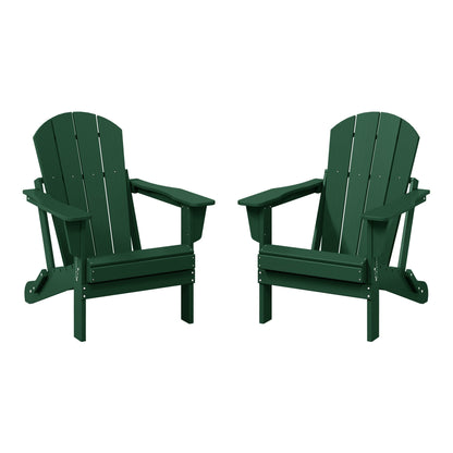 Chaises pliantes Adirondack Polytrends Laguna résistantes aux intempéries (lot de 2)