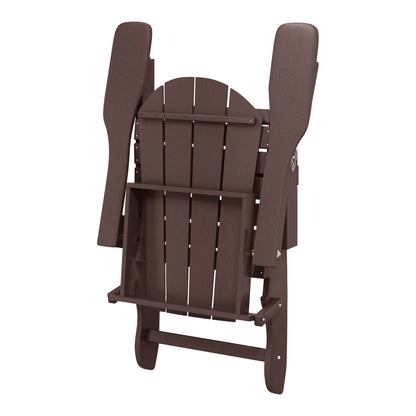 Chaises pliantes Adirondack Polytrends Laguna résistantes aux intempéries (lot de 4)