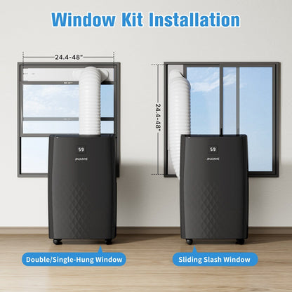 Climatiseur portatif avec chauffage – 12 000 BTU de refroidissement et 10 000 BTU de chauffage pour pièces jusqu'à 700 pi²