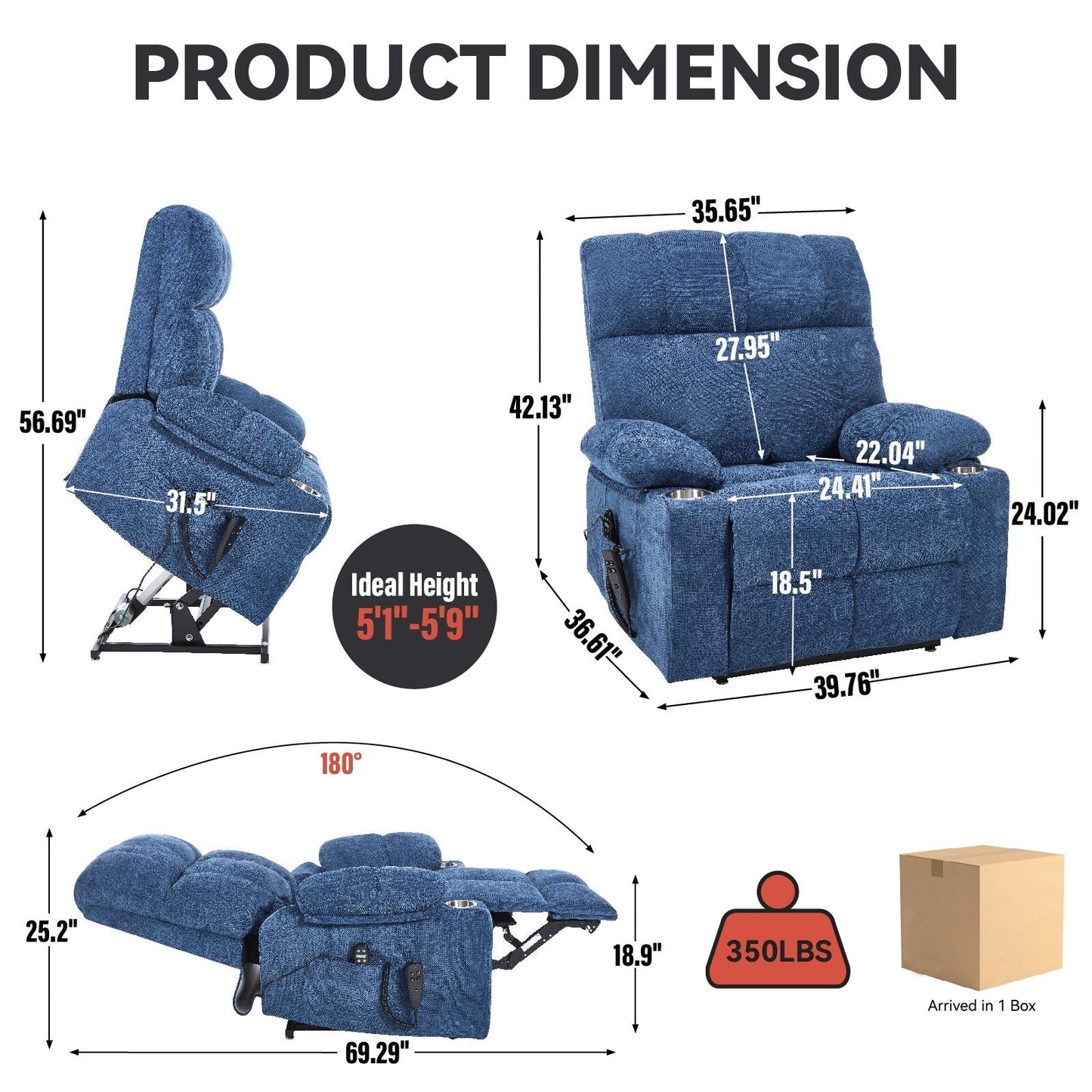Fauteuil inclinable électrique