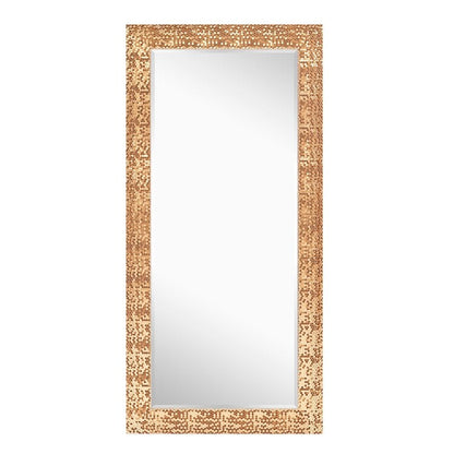 Miroir vertical pleine longueur haut de gamme à motif mosaïque - Sur pied, à incliner, autoportant - Miroir de dressing en pied