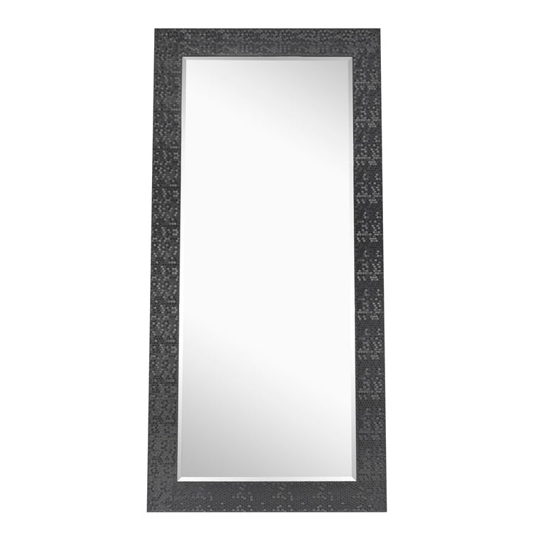 Miroir vertical pleine longueur haut de gamme à motif mosaïque - Sur pied, à incliner, autoportant - Miroir de dressing en pied