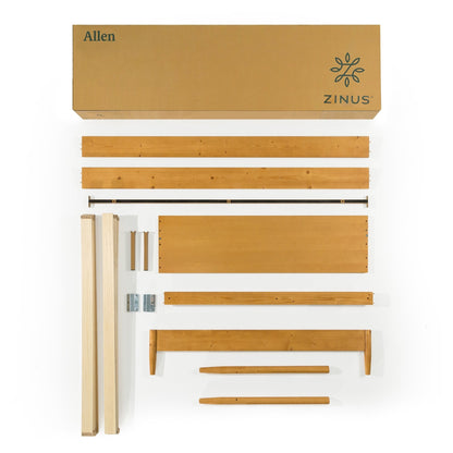 Cadre de lit plateforme en bois du milieu du siècle Priage par ZINUS