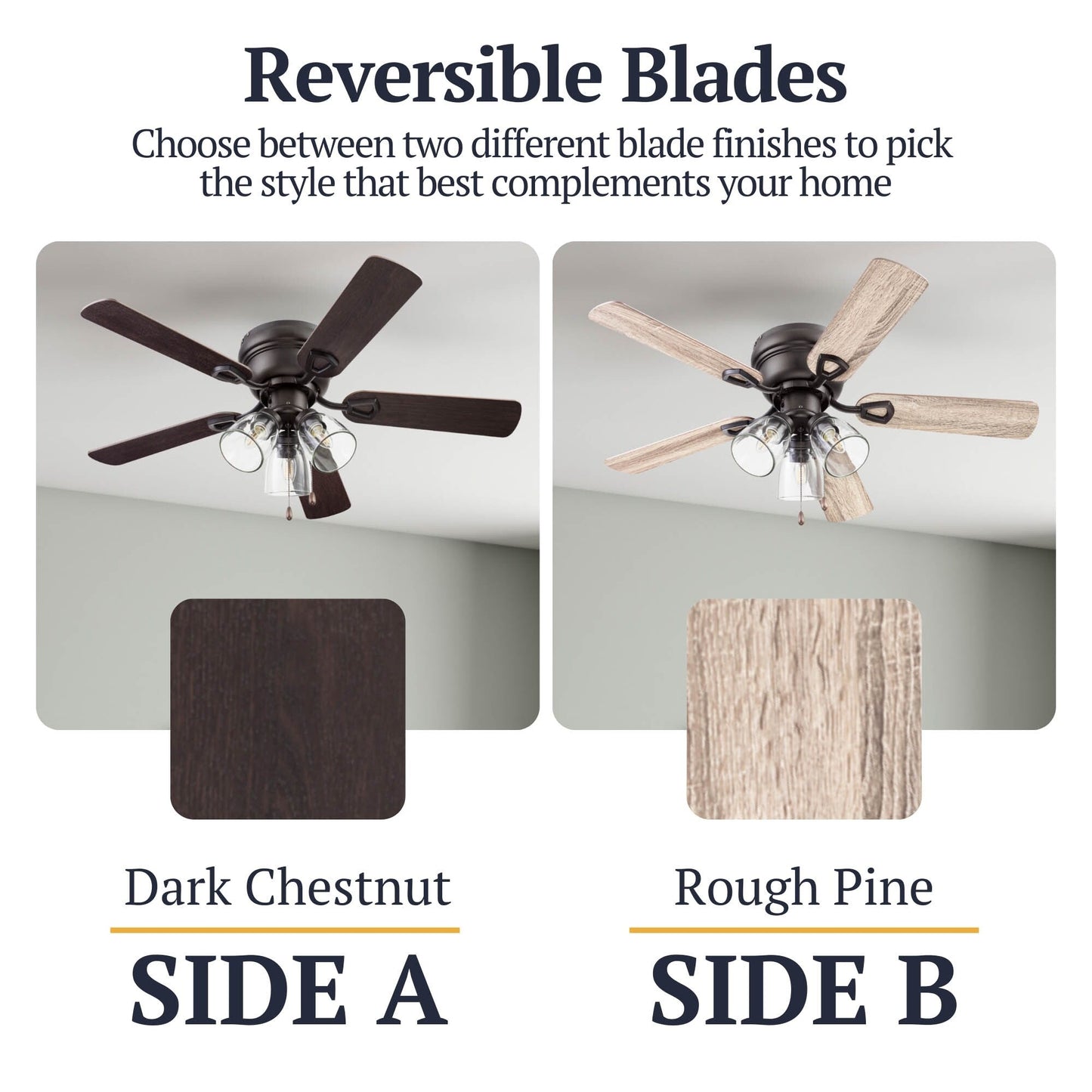 Ventilateur de plafond intérieur Prominence Home Renton style ferme traditionnelle