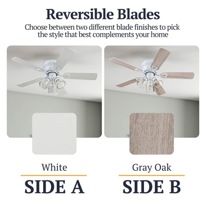 Ventilateur de plafond intérieur Prominence Home Renton style ferme traditionnelle