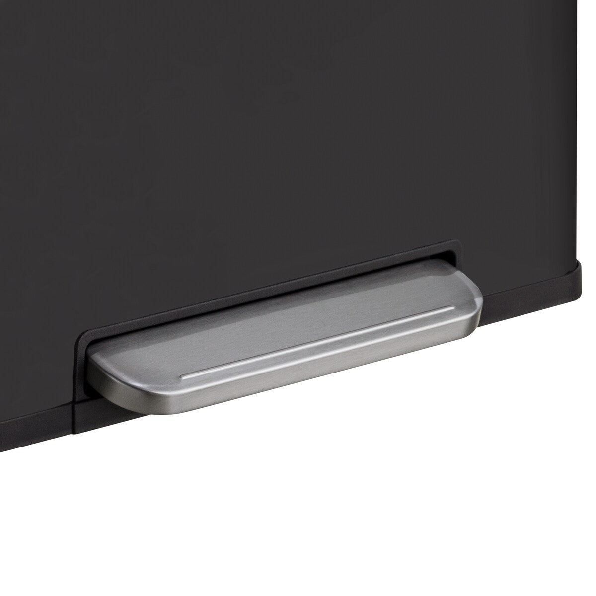 Poubelle de recyclage rectangulaire Qualiazero 16 gal (unité double 8 gal) - Acier inoxydable