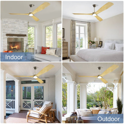 Ventilateur de plafond à distance avec lumières encastrées