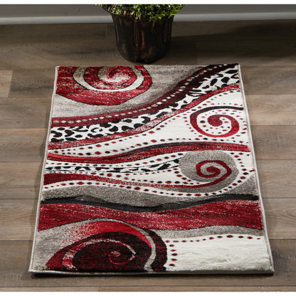 Tapis Rhodes Collection Abstract Swirl