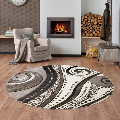 Tapis Rhodes Collection Abstract Swirl