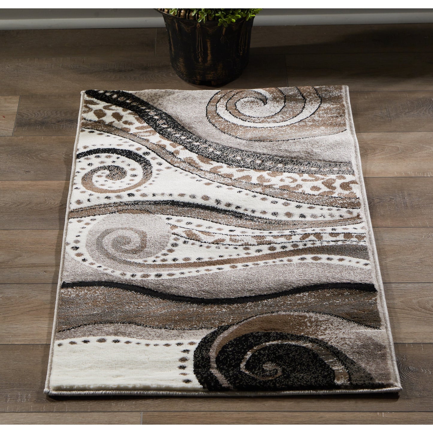 Tapis Rhodes Collection Abstract Swirl
