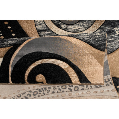Tapis Rhodes Collection Abstract Swirl